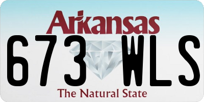 AR license plate 673WLS