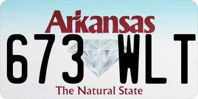 AR license plate 673WLT