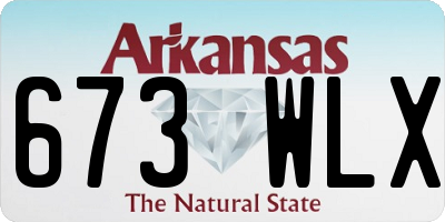 AR license plate 673WLX