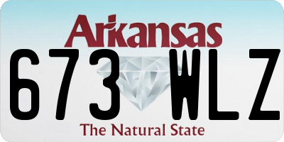 AR license plate 673WLZ