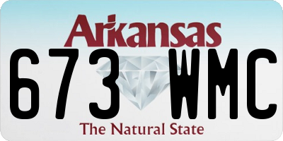 AR license plate 673WMC