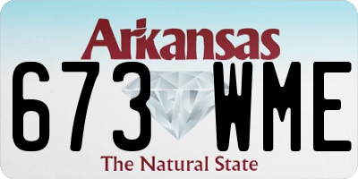 AR license plate 673WME