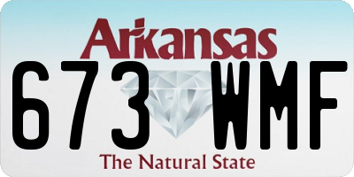 AR license plate 673WMF