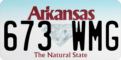 AR license plate 673WMG
