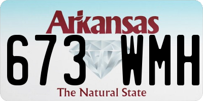 AR license plate 673WMH