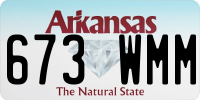 AR license plate 673WMM