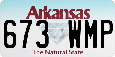 AR license plate 673WMP