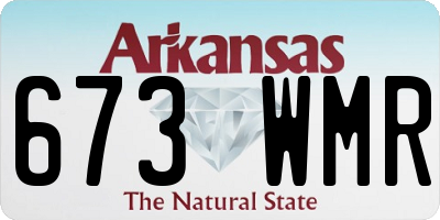 AR license plate 673WMR