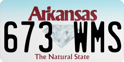 AR license plate 673WMS