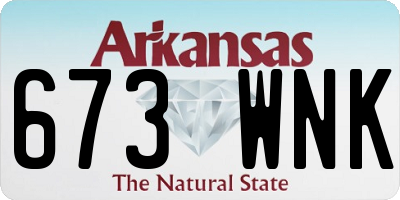 AR license plate 673WNK