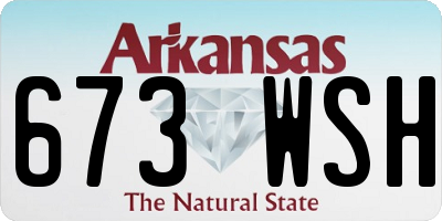 AR license plate 673WSH