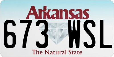 AR license plate 673WSL