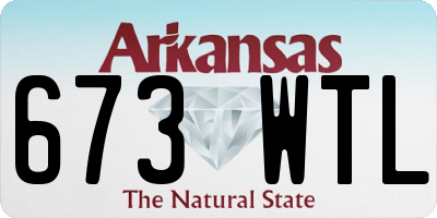 AR license plate 673WTL