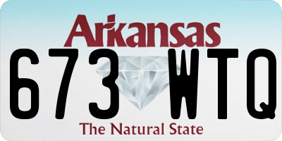 AR license plate 673WTQ