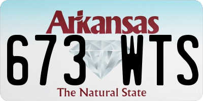 AR license plate 673WTS