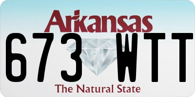 AR license plate 673WTT