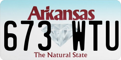 AR license plate 673WTU