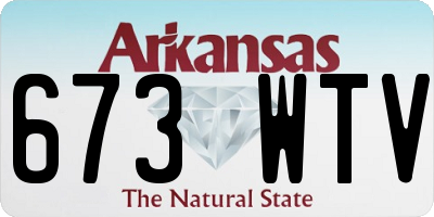 AR license plate 673WTV