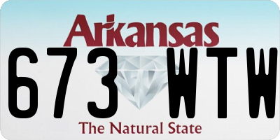 AR license plate 673WTW