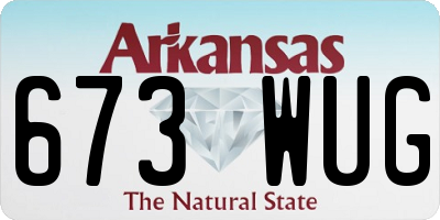 AR license plate 673WUG