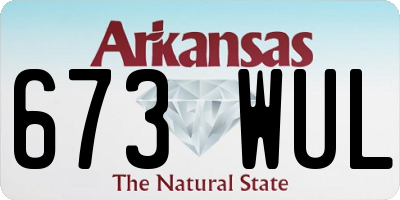 AR license plate 673WUL