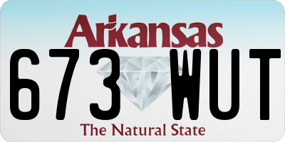 AR license plate 673WUT