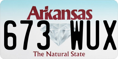 AR license plate 673WUX