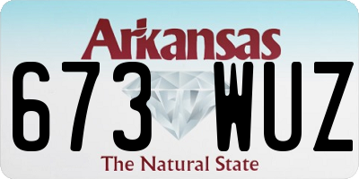 AR license plate 673WUZ