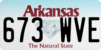 AR license plate 673WVE