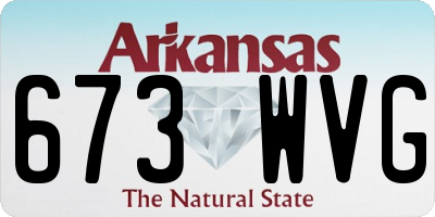 AR license plate 673WVG
