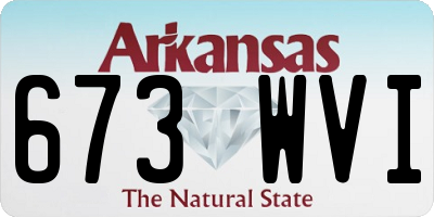 AR license plate 673WVI