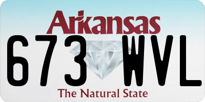AR license plate 673WVL
