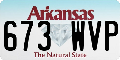 AR license plate 673WVP