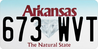 AR license plate 673WVT