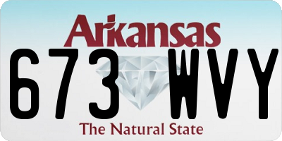 AR license plate 673WVY