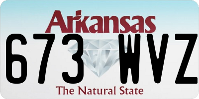 AR license plate 673WVZ