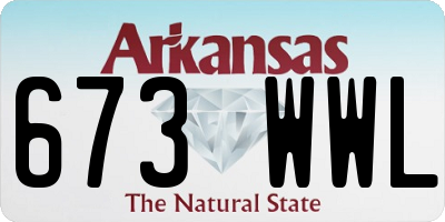 AR license plate 673WWL