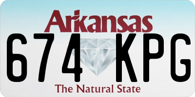 AR license plate 674KPG