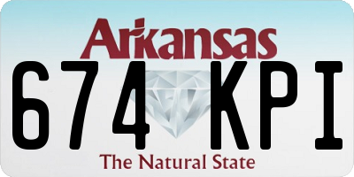 AR license plate 674KPI