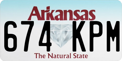 AR license plate 674KPM