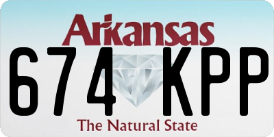 AR license plate 674KPP