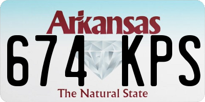 AR license plate 674KPS