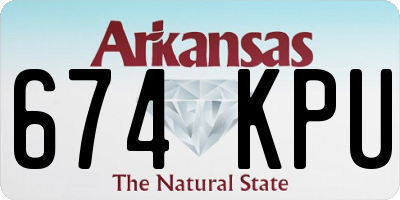 AR license plate 674KPU