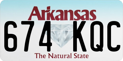 AR license plate 674KQC