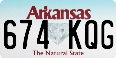 AR license plate 674KQG