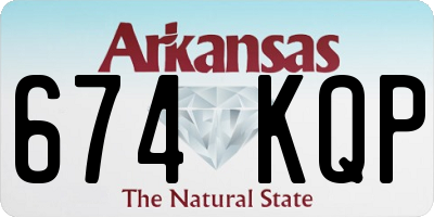 AR license plate 674KQP