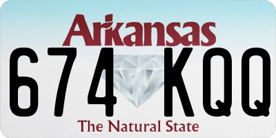 AR license plate 674KQQ