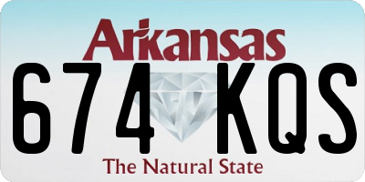 AR license plate 674KQS
