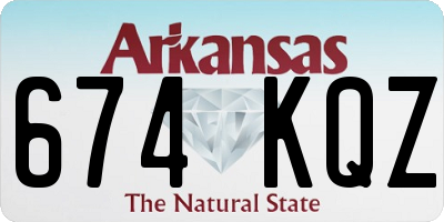 AR license plate 674KQZ