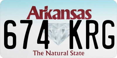 AR license plate 674KRG